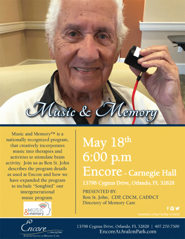 Music and memory care Encore at Avalon Park