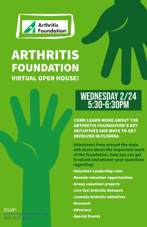 Arthritis Foundation Virtual Open House